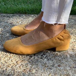 Mustard yellow shoes